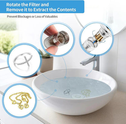 🔥Black Friday Sale: Bathroom Sink  Universal Pop Up Sink Drain Filter