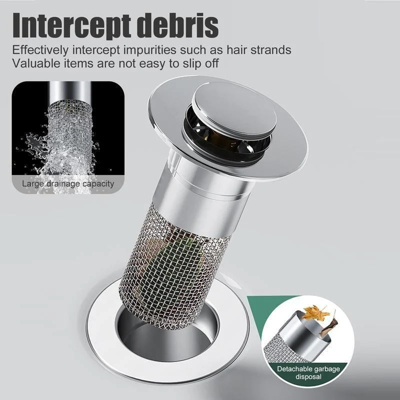🔥Black Friday Sale: Bathroom Sink  Universal Pop Up Sink Drain Filter